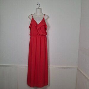 Banana Republic Maxi Dress Sz 8 Flowy Party Cocktail Wedding Boho Fairy Goddess
